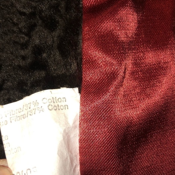 1960s Sheared Faux Fur Pea Coat Single Breasted 3 Button w Collar M/L Vintage - Picture 9 of 10